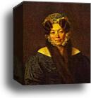 Portrait of M. M. Philosophova by Alexey Venetsianov, Canvas Print