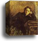 By the Window. Portrait of Olga Trubnikova by Valentin Serov, Canvas Print