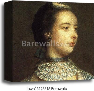 Mrs Francis Beckford. Detail by Sir Joshua Reynolds, Canvas Print Mrs Francis Beckford. Detail by Sir Joshua Reynolds, Canvas Print