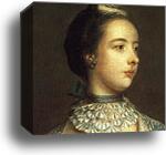 Mrs Francis Beckford. Detail by Sir Joshua Reynolds, Canvas Print