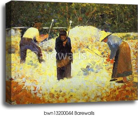 Rock-Breakers, Le Raincy by Georges Seurat, Canvas Print | Barewalls