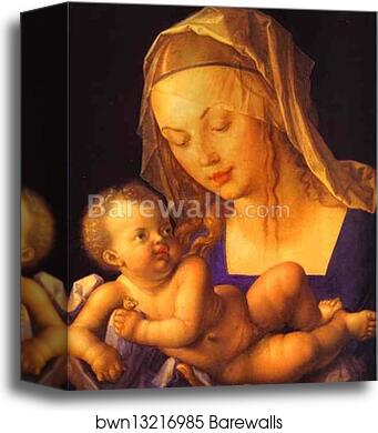Virgin and Child with Half a Pear by Albrecht Dürer, Canvas Print