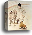 At the Circus: Performing Horse and Monkey by Henri De Toulouse-Lautrec, Canvas Print