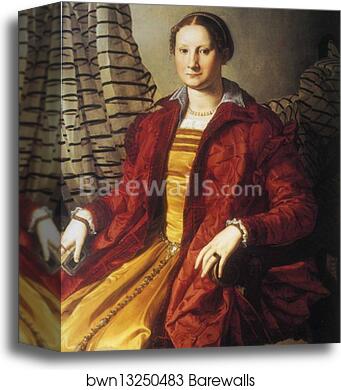 Portrait of Lady by Agnolo Bronzino, Canvas Print