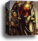 SS. Augustine, Catherine of Alexandria, and Anthony of Padua by Luca Signorelli, Canvas Print