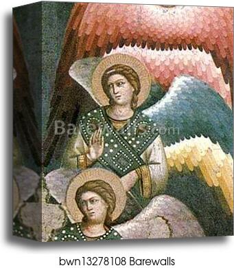 The Last Judgment. Detail by Pietro Cavallini, Canvas Print The Last Judgment. Detail by Pietro Cavallini, Canvas Print