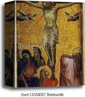 The Coronation of the Virgin among Saints and Angels. Detail by Giusto De’ Menabuoi, Canvas Print