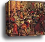 The Marriage Feast at Cana. Detail by Paolo Veronese, Canvas Print