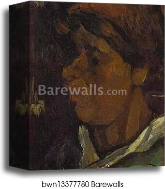 Head of a Dutch Peasant by Vincent Van Gogh, Canvas Print