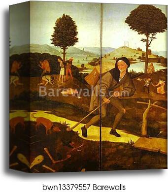 The Wayfarer by Hieronymus Bosch, Canvas Print