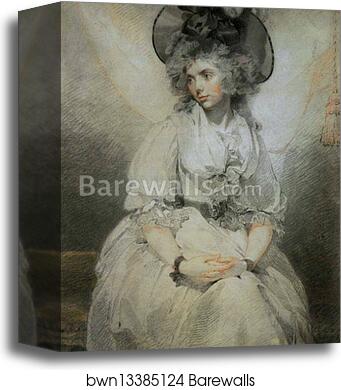 Mrs Mary Hamilton by Sir Thomas Lawrence, Canvas Print