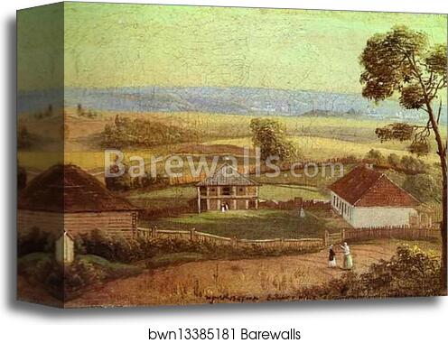 View in Estate Zhirovitse by Ivan Khrutsky, Canvas Print
