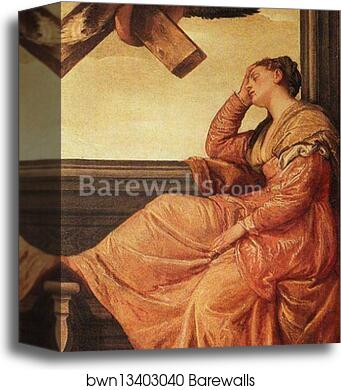 St. Helena. Vision of the Cross by Paolo Veronese, Canvas Print