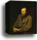Portrait of the Author Feodor Dostoyevsky by Vasily Perov, Canvas Print