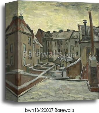 Houses seen from the back by Vincent Van Gogh, Canvas Print