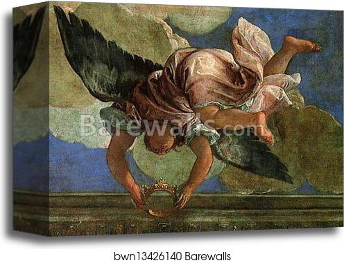 Triumph of Venice. Detail by Paolo Veronese, Canvas Print