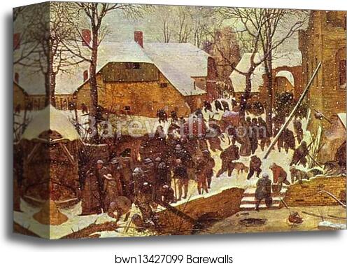 Adoration of the Magi in Winter Landscape by Pieter Bruegel The Elder, Canvas Print