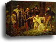 Death of Inessa de Castro, Morganatic Wife of Portuguese Infant Don Pedro by Karl Brulloff, Canvas Print