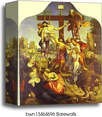 Descent from the Cross by Jan Gossaert, Called Mabuse, Canvas Print Descent from the Cross by Jan Gossaert, Called Mabuse, Canvas Print