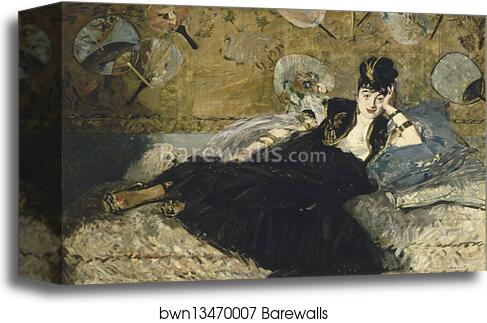 Woman with Fans by Édouard Manet, Canvas Print