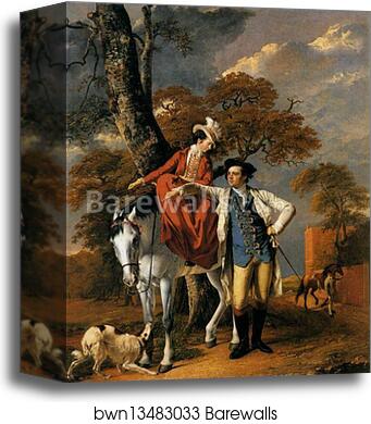 Mr and Mrs Coltman by Joseph Wright Of Derby, Canvas Print Mr and Mrs Coltman by Joseph Wright Of Derby, Canvas Print