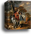 Mr and Mrs Coltman by Joseph Wright Of Derby, Canvas Print