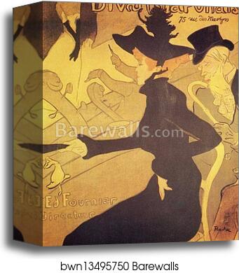 Poster: Le Divan Japonais by Henri De Toulouse-Lautrec, Canvas Print Poster: Le Divan Japonais by Henri De Toulouse-Lautrec, Canvas Print