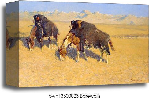 Indians Simulating Buffalo by Frederic Remington, Canvas Print Indians Simulating Buffalo by Frederic Remington, Canvas Print