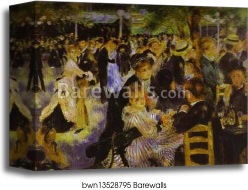 La Moulin de la Galette by Pierre-Auguste Renoir, Canvas Print