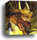 The Temptation of St. Anthony. Detail by Matthias Grünewald, Canvas Print