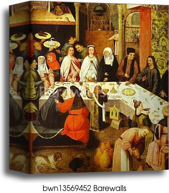 Marriage Feast at Cana by Hieronymus Bosch, Canvas Print