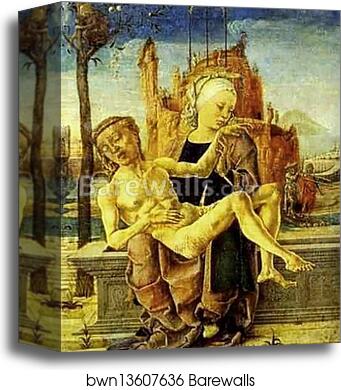 Pietà by Cosmè Tura (A.K.A. Cosimo Tura), Canvas Print