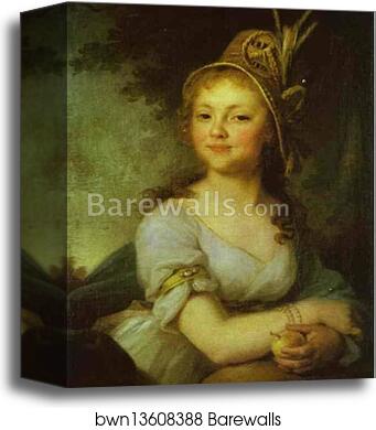 Portrait of E. N. Arsenyeva by Vladimir Borovikovsky, Canvas Print