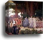 The Daphnephoria. Detail by Frederick Leighton, Canvas Print