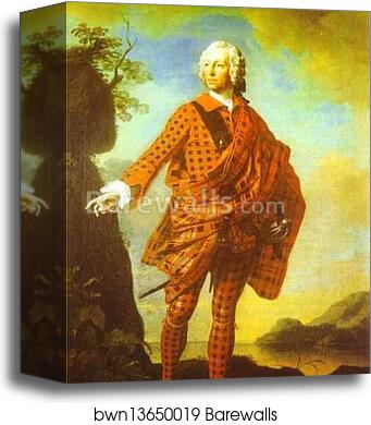 Norman "The Red Man", 22nd Chief of MacLeod by Allan Ramsay, Canvas Print