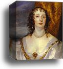 Portrait of Anna Dalkeith, Countess of Morton, and Lady Anna Kirk. Detail by Sir Anthony Van Dyck, Canvas Print