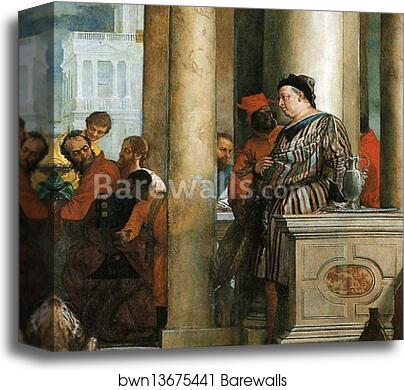Feast in the House of Levi. Detail by Paolo Veronese, Canvas Print Feast in the House of Levi. Detail by Paolo Veronese, Canvas Print