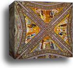 Vault of the Doctors of the Church by Giotto, Canvas Print