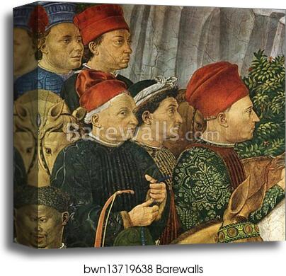 Procession of the Magus Balthazar. Detail by Benozzo Gozzoli, Canvas Print Procession of the Magus Balthazar. Detail by Benozzo Gozzoli, Canvas Print