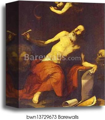St. Jerome Hears the Trumpet by Jusepe De Ribera, Canvas Print