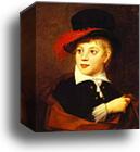 Portrait of Count Alexander Stroganoff (1794-1814) by Jean-Laurent Mosnier, Canvas Print