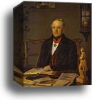 Portrait of P. V. Zhdanovich by Pavel Fedotov, Canvas Print