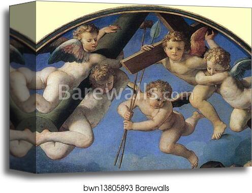 Lamentation. Detail by Agnolo Bronzino, Canvas Print