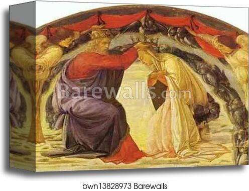 The Coronation of the Virgin by Filippino Lippi, Canvas Print