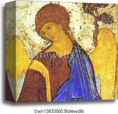 The Old Testament Trinity. Detail by Andrei Rublev, Canvas Print The Old Testament Trinity. Detail by Andrei Rublev, Canvas Print