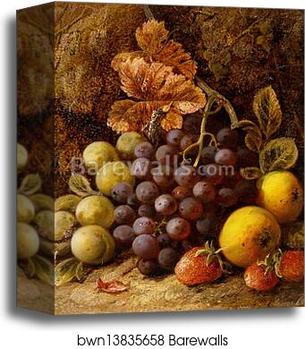 Still Life of Fruit by George Clare, Canvas Print
