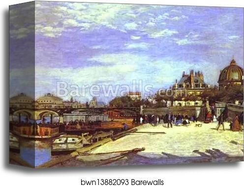 The Pont des Arts, Paris by Pierre-Auguste Renoir, Canvas Print