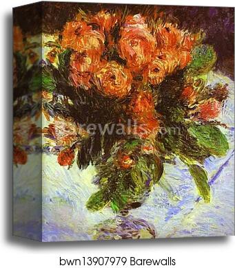 Roses by Pierre-Auguste Renoir, Canvas Print