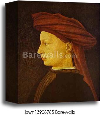 Portrait of a Young Man by Masaccio, Canvas Print