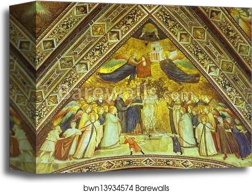 Allegory of Poverty by Giotto, Canvas Print